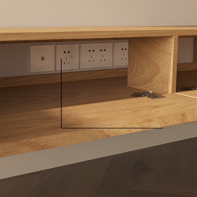 Wall-mounted TV Media Console Wooden TV Stand Console with Drawers Clearhalo 'furn' 'furn_tv_stands_entertainment_centers' 'Furniture' 'Living Room Furniture' 'TV Stands & Entertainment Centers' 'TV Stands & Media Storage Furniture' 'tv_stands_entertainment_centers' 1200x1200_a0310d37-c0a7-48b1-a342-9a79cb341c15