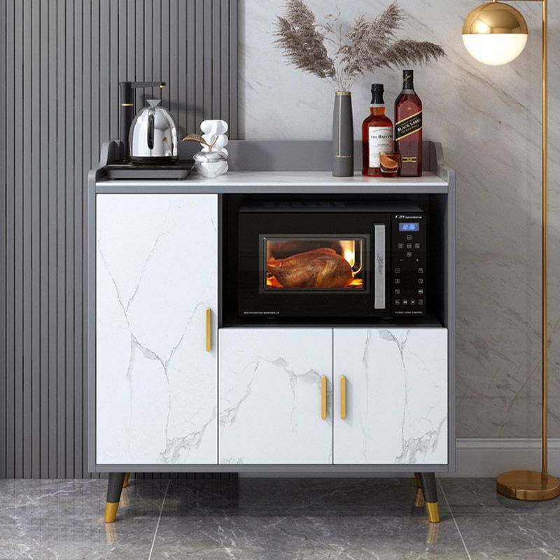 Stone Top Sideboard Modern Engineered Wood Side Board for Kitchen Use Clearhalo 'buffet_sideboard' 'Buffets & Sideboards' 'furn' 'furn_buffet_sideboard' 'Furniture' 'Kitchen & Dining Furniture' 1200x1200_a031f1ed-dfc6-4dfa-adbc-4d787fbdedba