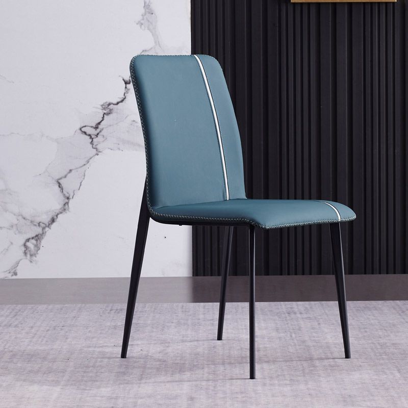 Contemporary Metal Dining Armless Chair Parsons Chair for Restaurant Use (Set of 2) Clearhalo ' kitchen&dining_furn' 'Dining Chairs' 'Dining Tables & Seating' 'dining_chair' 'furn' 'furn_dining_chair' 'Furniture' 'furniture_dining_chair' 'Kitchen & Dining Furniture' 'kitchen' 1200x1200_a033e9aa-b32b-4ee8-9550-0c0eab89bcf3