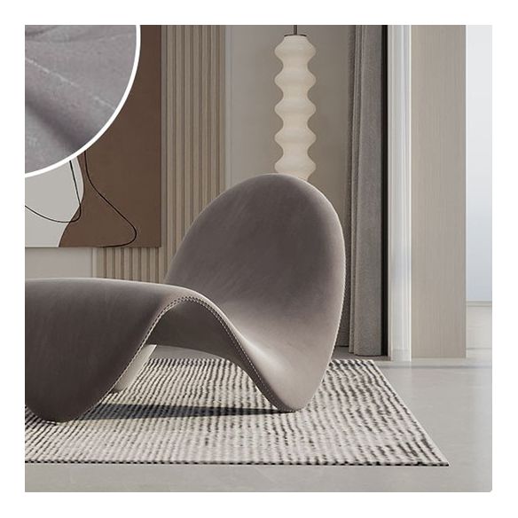 37.79" Wide Armless Chair Tongue Shape Chair with Fixed Backed Clearhalo 'Accent Chairs' 'accent_chairs' 'Chairs & Seating' 'furn' 'furn_accent_chairs' 'Furniture' 'Living Room Furniture' 1200x1200_a033ff47-17de-48f6-b217-17339c563683