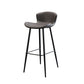 Black Metal Base Bar and Counter Stool Industrial Style Indoor Stool for Patio Use