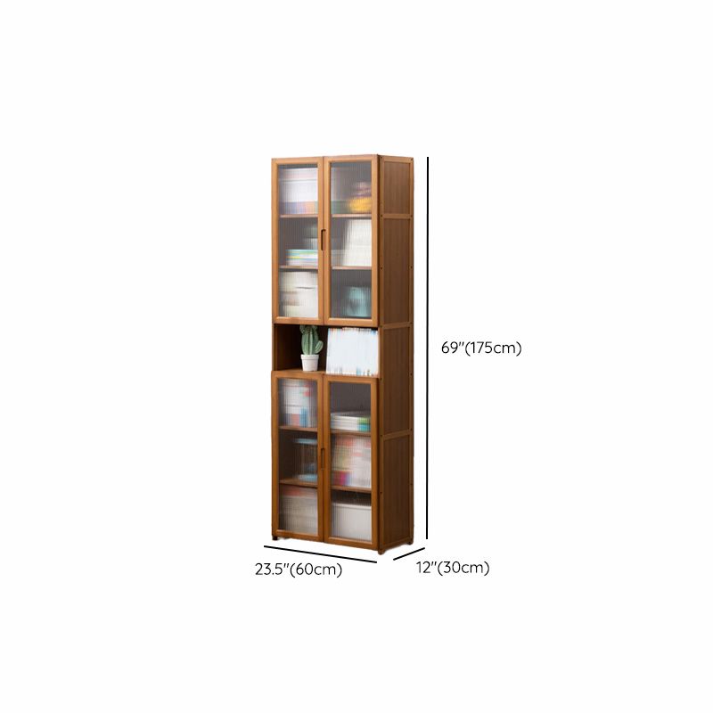 Contemporary Brown Accent Cabinet with Acrylic Doors Rectangle Cabinet Clearhalo 'Cabinets & Chests' 'cabinets_chests' 'furn' 'furn_cabinets_chests' 'Furniture' 'Living Room Furniture' 1200x1200_a0359fb2-83ab-4882-976b-5f75338b4562
