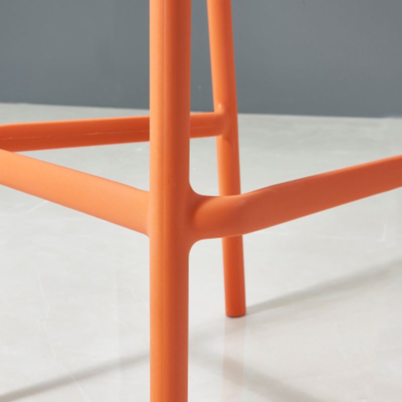 Scandinavia Style Bar-stool PP Legs Rectangle Seat Barstool with Low Back for Kitchen Clearhalo 'Bar Furniture' 'Bar Stools' 'bar_stools' 'furn' 'furn_bar_stools' 'furniture_bar_stools' 'Kitchen & Dining Furniture' 'kitchen&dining_furn' 'kitchen' 'kitchen_furn' Furniture' 1200x1200_a03614a8-99e0-4829-88ea-e95e29e5c750