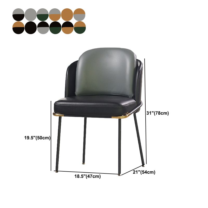 20.08" Wide Industrial Style Single Sofa Chair Pillow Back Armless Chair Clearhalo 'Accent Chairs' 'accent_chairs' 'Chairs & Seating' 'furn' 'furn_accent_chairs' 'Furniture' 'Living Room Furniture' 1200x1200_a0370d9b-952f-4caa-8621-0fef14921bdc