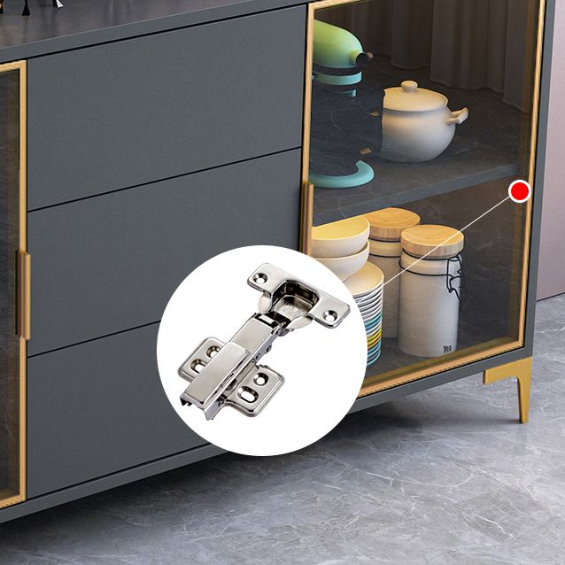 Modern Engineered Wood 31.5"L Sideboard Buffet 1-Door and 3 Drawer Dining Room Server Clearhalo 'buffet_sideboard' 'Buffets & Sideboards' 'furn' 'furn_buffet_sideboard' 'Furniture' 'furniture_buffet_sideboard' 'Kitchen & Dining Furniture' 1200x1200_a037aa30-a452-4d99-8695-0c3ba650017e