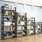 Modern Style Bookshelf Black Frame and Wood Bookcase for Office Clearhalo 'Bookcases' 'furn' 'furn_bookcases' 'Furniture' 'Office Furniture' 1200x1200_a037e52d-1fc6-487e-bdea-4f1dc35d17b9