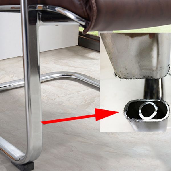 Moderne mid-back bureaustoelstoel Geen wielen gestoffeerde tankstoel