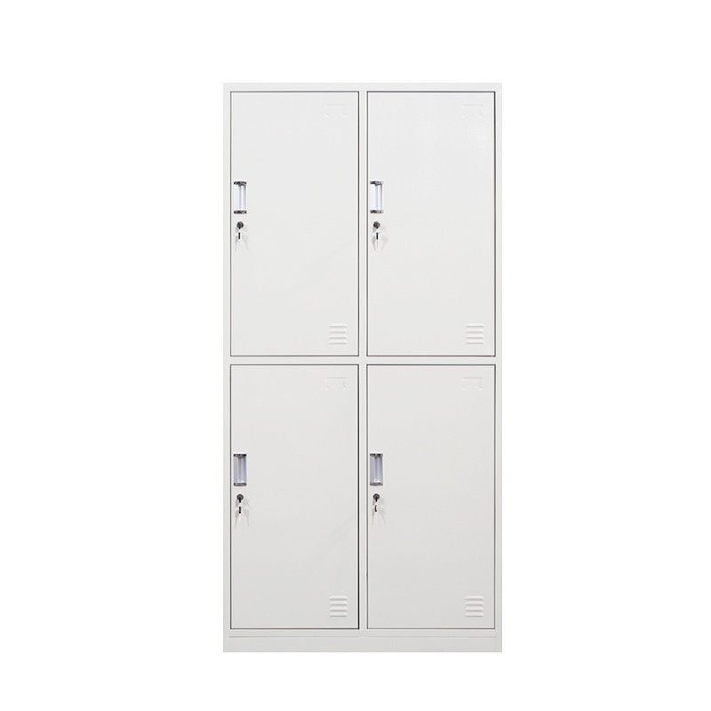 Armoire blanche moderne en métal pour armoire finale mate à la maison avec porte à charnière