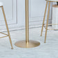 Gold Metal Base Bar Table Glam Round Faux Marble Bar Table for Dining Room Clearhalo 'Bar Furniture' 'Bar Tables' 'bar_tables' 'furn' 'furn_bar_tables' 'Furniture' 'Kitchen & Dining Furniture' 1200x1200_a03c29ab-c5bb-4b87-8f13-646e026b3e4b