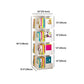 Contemporary Style Bookshelf Rotatable White Bookcase for Home and Office Clearhalo 'Bookcases' 'furn' 'furn_bookcases' 'Furniture' 'furniture_bookcases' 'Office Furniture' 1200x1200_a03c5f1a-19bc-425a-a34c-d3e392a8cd01