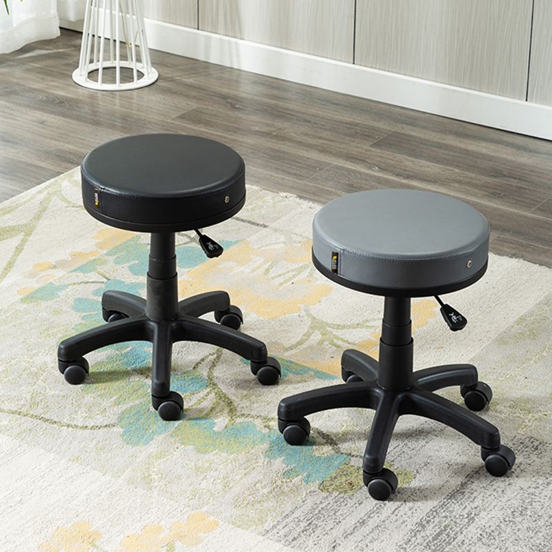 Contemporary Swivel Adjustable Height Bar Stool Indoor Bar Stool with Backless Clearhalo 'Bar Furniture' 'Bar Stools' 'bar_stools' 'furn' 'furn_bar_stools' 'furniture_bar_stools' 'Kitchen & Dining Furniture' 'kitchen&dining_furn' 'kitchen' 'kitchen_furn' Furniture' 1200x1200_a03d24dc-e441-4528-a772-3f373a6650ef