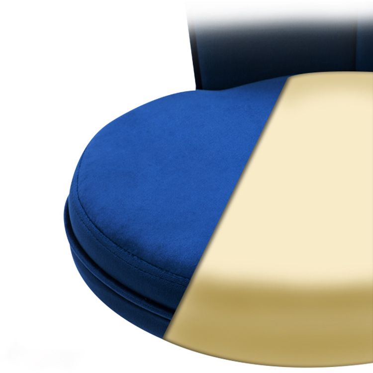 Silla de mostrador de hojas giratorias tapizadas modernas con base de metal con base de metal