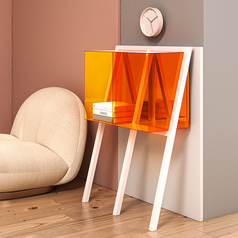 Contemporary Geometric Bookshelf Acrylic Bookshelf,11.8"L x 9.4"W x 35.4"H Clearhalo 'Bookcases' 'furn' 'furn_bookcases' 'Furniture' 'furniture_bookcases' 'kitchen' 'kitchen_bookcases' 'Living Room Furniture' 'Office Furniture' 1200x1200_a03f996a-8566-46c0-b0f8-560c6dcb1960