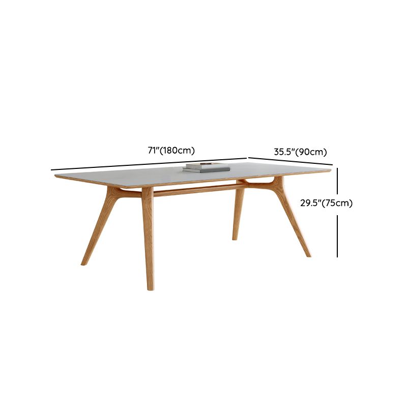 Set di sala da pranzo nordica 1/4/5/6/7 PC Tavolo da pranzo in legno