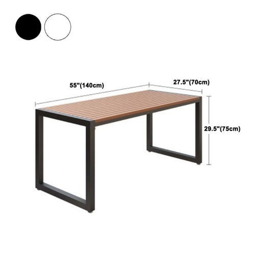 モダンな1/3/5ピースダイニングセット長方形の木製ダイニングテーブル
