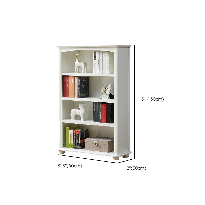 Contemporary Wood Bookshelf Standard Closed Back White Bookcase Clearhalo 'Bookcases' 'furn' 'furn_bookcases' 'Furniture' 'Office Furniture' 1200x1200_a043b005-b41f-4e9e-8ca1-7bd3c20fbf8b