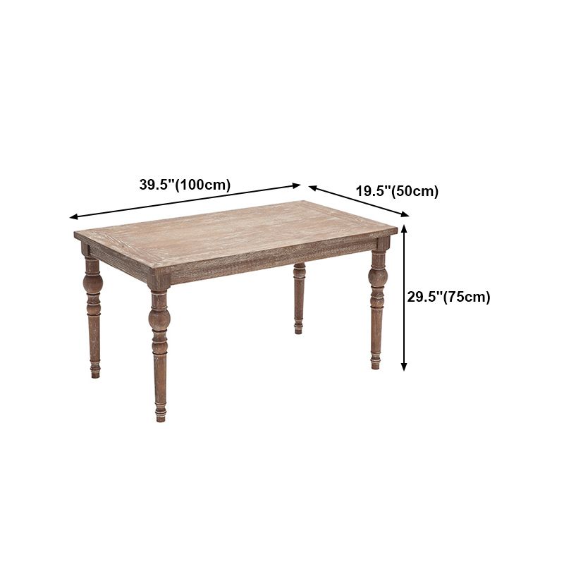 Medieval Modern Dining Table for Restaurant Rectangle Pine Wood Old Table with 4 Legs Clearhalo 'Dining Tables & Seating' 'Dining Tables' 'dining_table' 'furn' 'furn_dining_table' 'Furniture' 'furniture_dining_table' 'Kitchen & Dining Furniture' 'kitchen' 'kitchen_dining_table' 1200x1200_a04597a0-e39c-495c-8aae-6fd6281767f5