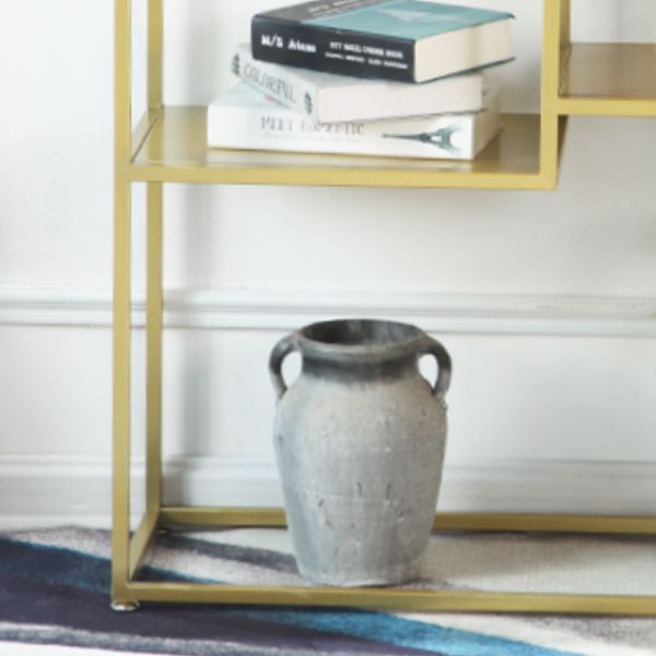 Metal Etagere Bookcase Scandinavian Open Back Bookshelf with Shelves Clearhalo 'Bookcases' 'furn' 'furn_bookcases' 'Furniture' 'Office Furniture' 1200x1200_a046ebcd-30da-4d8a-978e-c7716250e828