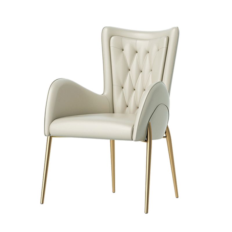 Glam Style Dining Arm Chair Upholstered Dining Chair for Dining Room Clearhalo 'Dining Chairs' 'Dining Tables & Seating' 'dining_chair' 'furn' 'furn_dining_chair' 'Furniture' 'furniture_dining_chair' 'Kitchen & Dining Furniture' 1200x1200_a0477232-01c4-4b62-8545-7a8f2544dc5f
