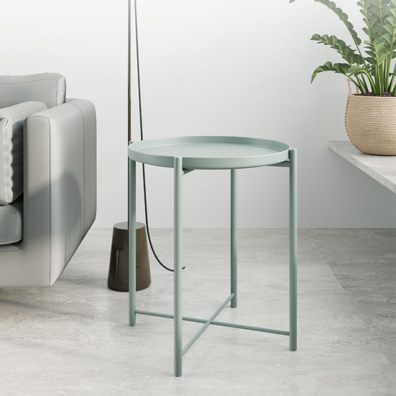 Wit/groen/zwart/geel 4 poten moderne stijl metalen ijzeren nachtkastje