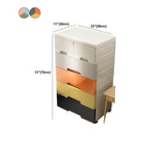 Contemporary 6-drawer Storage Cabinet Plastic Wardrobe Armoire