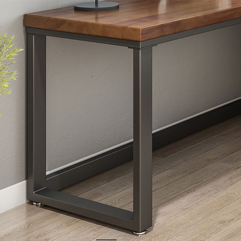 L-Shape Office Writing Table Industrial Solid Wood Home Working Desk Clearhalo 'furn' 'furn_office_desk' 'Furniture' 'Office Desks' 'Office Furniture' 'office_desk' 1200x1200_a04b130f-dc43-4b8f-a71e-eafb184330e1