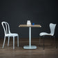 Modern Square Dining Table Wood Tabletop with Steel Pedestal Base Clearhalo 'Dining Tables & Seating' 'Dining Tables' 'dining_table' 'furn' 'furn_dining_table' 'Furniture' 'Kitchen & Dining Furniture' 1200x1200_a04b21bb-3363-42da-a4b4-c0cc98725eea