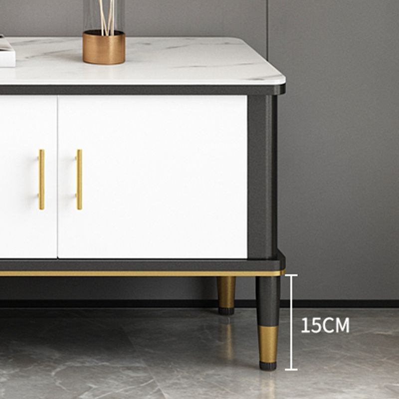 Contemporary TV Media Console Stone TV Stand Console with Drawer Clearhalo 'furn' 'furn_tv_stands_entertainment_centers' 'Furniture' 'Living Room Furniture' 'TV Stands & Entertainment Centers' 'TV Stands & Media Storage Furniture' 'tv_stands_entertainment_centers' 1200x1200_a04d9117-029a-4396-8a52-60de0247beff