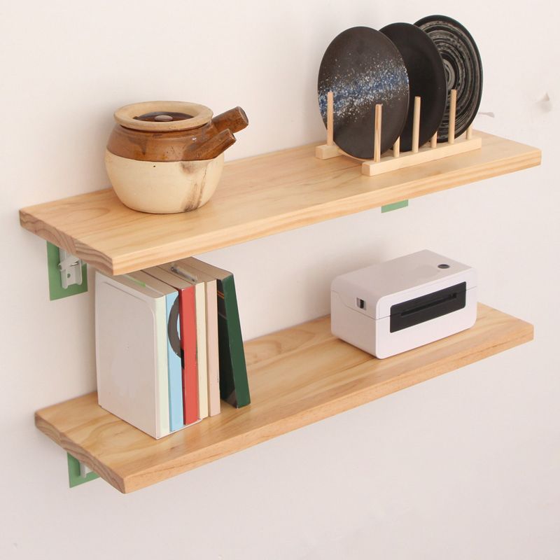 Natural Contemporary Floating Bookshelf Wall Mounted Wooden Shelf Clearhalo 'Bookcases' 'furn' 'furn_bookcases' 'Furniture' 'Office Furniture' 1200x1200_a04dca98-3b6b-4bf9-8541-9c055e17d234
