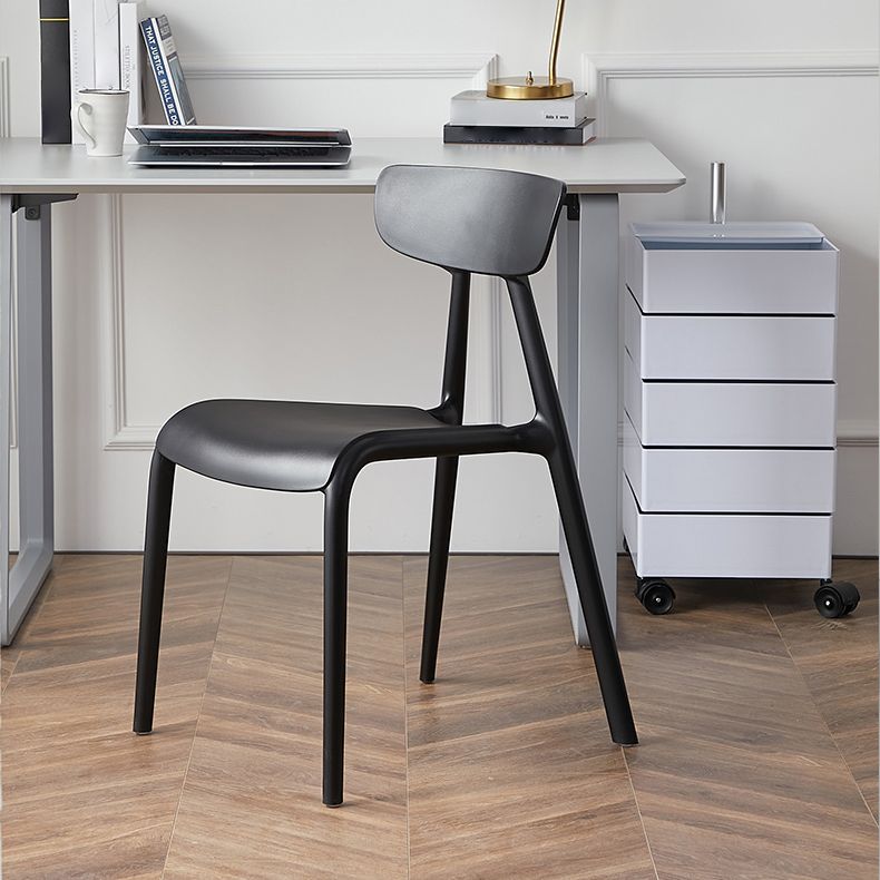 Minimalist Style Plastic Armless Chair Open Back Dining Side Chair for Home Use Clearhalo ' kitchen&dining_furn' 'Dining Chairs' 'Dining Tables & Seating' 'dining_chair' 'furn' 'furn_dining_chair' 'Furniture' 'furniture_dining_chair' 'Kitchen & Dining Furniture' 'kitchen' 1200x1200_a04fda03-ecdf-47c1-8dd8-a57c98bdc00b