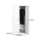 Contemporary White Wardrobe Cabinet Steel Wardrobe Armoire for Home