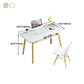 Moderno Style Home Freeform Office Desk Wood Writing Writing Writing Desk