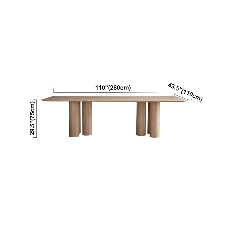 Rectangle Shape Casual Dining Table Solid Wood Fixed Table for Kitchen Clearhalo ' dining_table' 'Dining Tables & Seating' 'Dining Tables' 'furn' 'furn_dining_table' 'Furniture' 'furniture_dining_table' 'Kitchen & Dining Furniture' 'kitchen&dining_furn' 'kitchen' 'kitchen_dining_table' 1200x1200_a0518197-a5d4-480e-bf62-97229f08532a