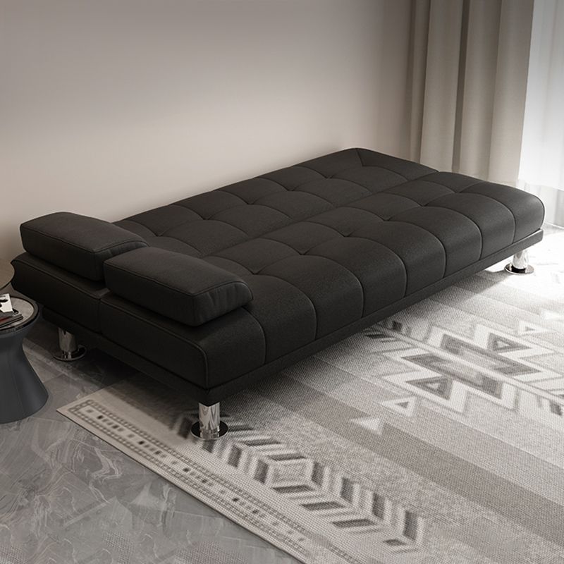 Biscuit Back Faux Leather Pillow Top Arm Sofa with Foldable and Stain Resistant Clearhalo 'furn' 'furn_sofas' 'Furniture' 'furniture_sofas' 'kitchen' 'kitchen_sofas' 'Living Room Furniture' 'Sofa' 'sofas' 1200x1200_a051b436-4507-4a6b-92a5-dde652a32cae