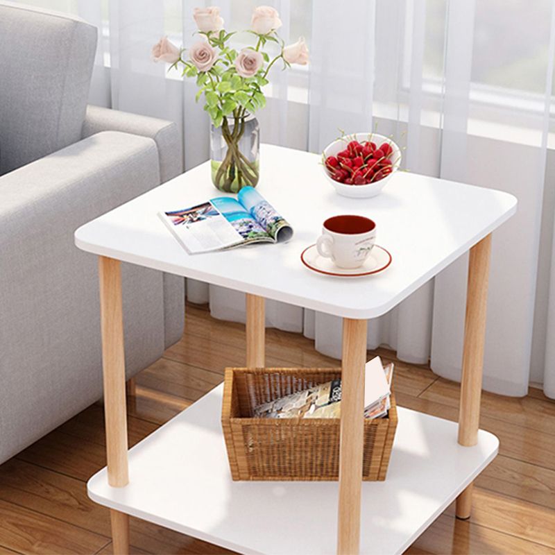Wood 4 Legs End Table Modern Side End Snack Table for Living Room Clearhalo 'Coffee & Accent Tables' 'End & Side Tables' 'end_side_tables' 'furn' 'furn_end_side_tables' 'Furniture' 'Living Room Furniture' 1200x1200_a052b576-7343-44e4-a19a-eae544210e0a