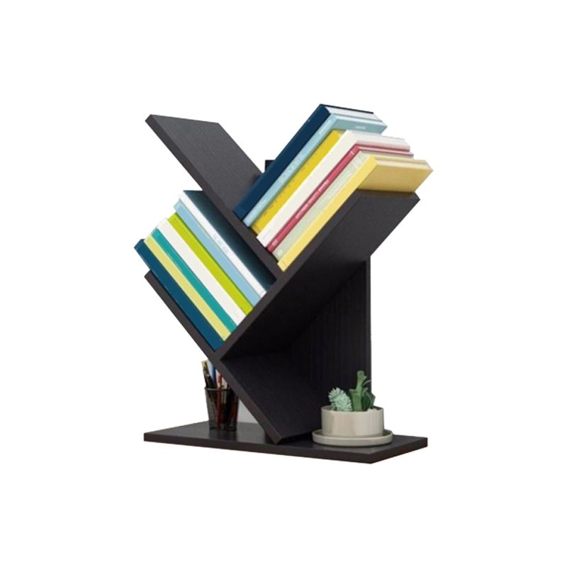 Closed Back Contemporary Style Bookshelf Wood Bookcase for Home Clearhalo 'Bookcases' 'furn' 'furn_bookcases' 'Furniture' 'Office Furniture' 1200x1200_a0531d96-d55e-47c4-8dc1-8a3ca428834f