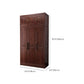 Contemporary Wardrobe Armoire Wood Wardrobe Closet with Doors and Drawers