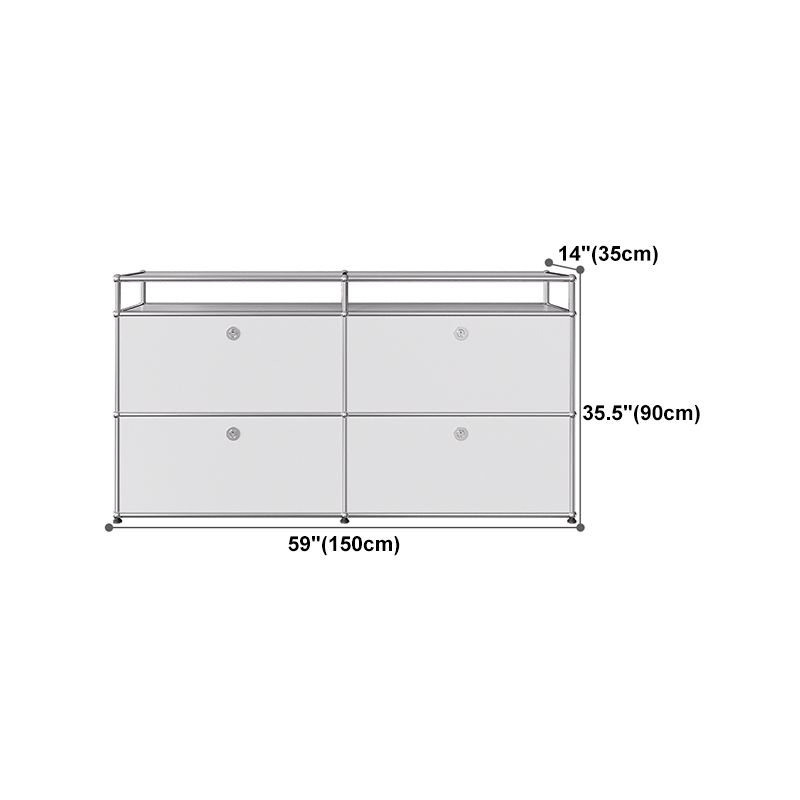 Plate-forme blanche de style moderne.