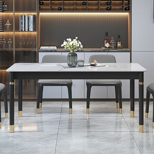 Solid Wood Modern Rectangle Dining Table Sintered Stone Table for Dining Room and Kitchen Clearhalo ' dining_table' 'Dining Tables & Seating' 'Dining Tables' 'furn' 'furn_dining_table' 'Furniture' 'furniture_dining_table' 'Kitchen & Dining Furniture' 'kitchen&dining_furn' 'kitchen' 'kitchen_dining_table' 1200x1200_a056ca72-22dc-4e95-aceb-ae792db78fd2