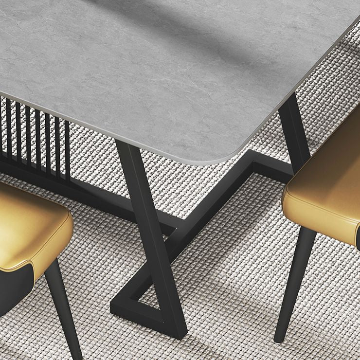 Modern 1/2/5/7 Pieces Dining Set Sintered Stone Dining Table Set with Leather Chairs Clearhalo 'Dining Room Sets' 'Dining Tables & Seating' 'dining_room_set' 'furn' 'furn_dining_room_set' 'Furniture' 'furniture_dining_room_set' 'Kitchen & Dining Furniture' 'kitchen&dining_furn' 'kitchen' 1200x1200_a05789f4-62a3-4cf4-81c9-6a1b66d89edf