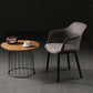 Slat Back Dining Side Chair Industrial Plastic Dining Arm Chair in Black Legs Clearhalo 'Dining Chairs' 'Dining Tables & Seating' 'dining_chair' 'furn' 'furn_dining_chair' 'Furniture' 'Kitchen & Dining Furniture' 1200x1200_a057b225-3fa6-44df-9f4c-1289ac66ae10