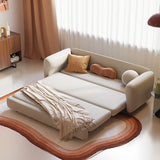 Cama de sofá cubierta con brazo cuadrado y cushios, 37.40 "W