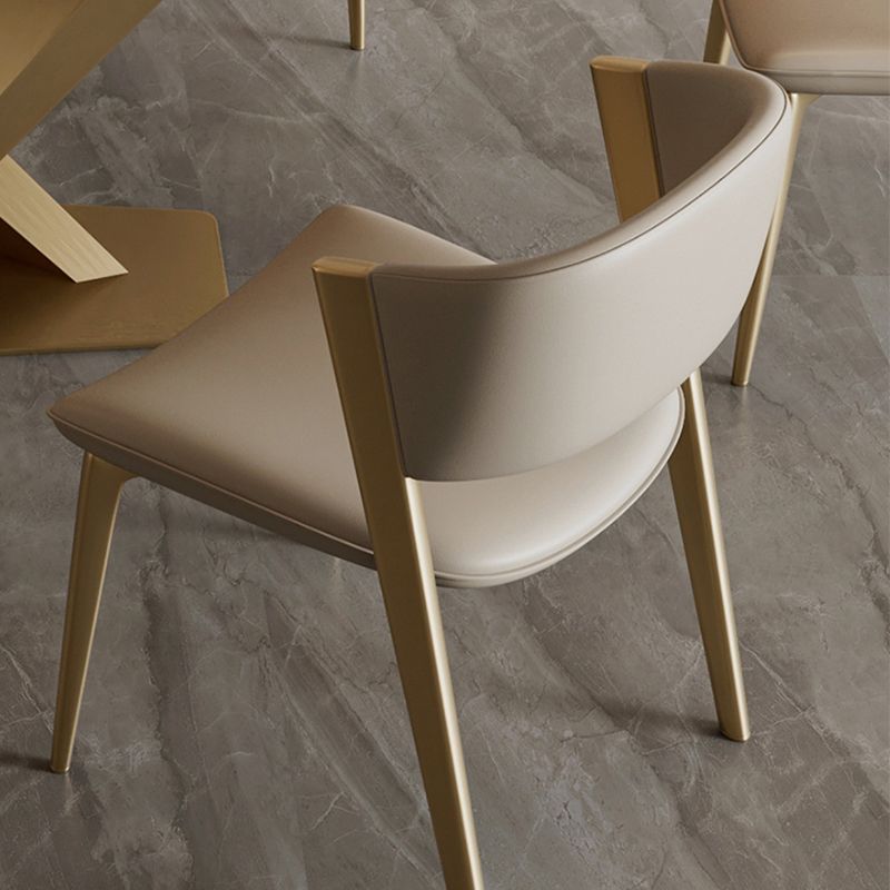 Modern Dining Room Upholstered Chair Faux Leather Home Dining Chair