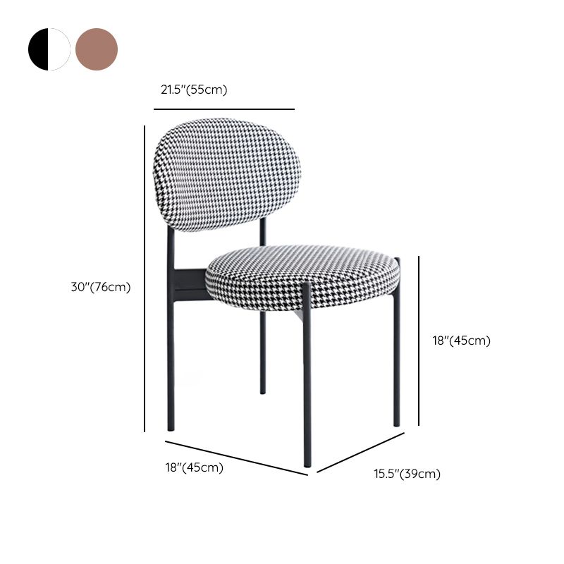 Contemporary Kitchen Dining Chair Open Back Dining Side Chair