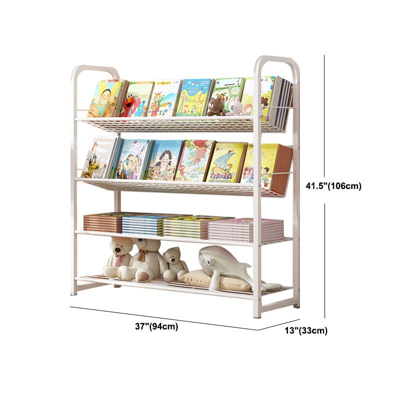 Metal Bookcase Matter Finish Contemporary Etagere Shelf Bookcase Clearhalo 'Bookcases' 'furn' 'furn_bookcases' 'Furniture' 'Office Furniture' 1200x1200_a05c80b8-545a-472f-b4a3-ed19c4196f99