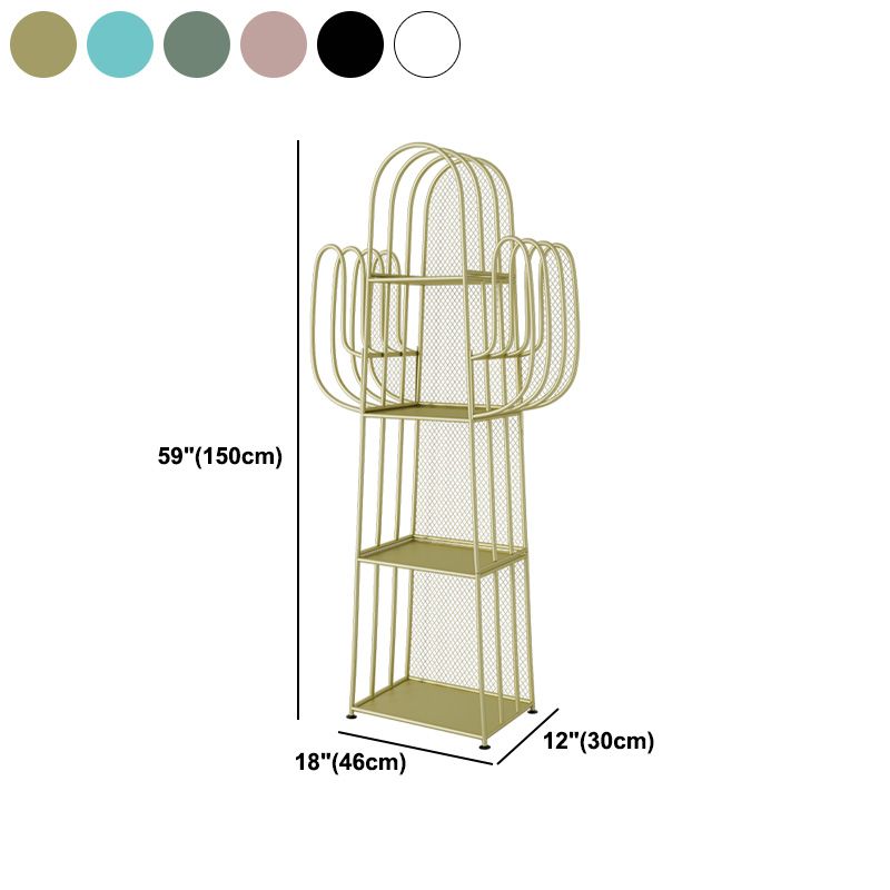Industrial Iron Geometric Bookshelf Closed Back Vertical Bookshelf,18.1"L x 11.8"W x 59"H Clearhalo 'Bookcases' 'furn' 'furn_bookcases' 'Furniture' 'furniture_bookcases' 'kitchen' 'kitchen_bookcases' 'Living Room Furniture' 'Office Furniture' 1200x1200_a05ef5c4-d60d-455b-b8c9-71b54f3e099e