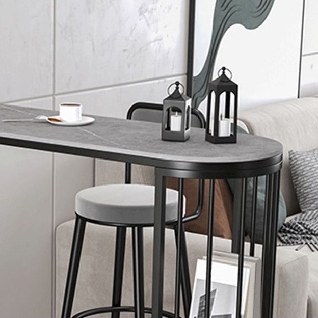 Moderni 1/2/3 pezzi da bar tavolo da barra con set di pietra con sgabelli alti per soggiorno