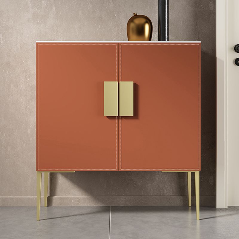 Orange Cabinet Standard 33.46" Tall Accent Cabinet with Doors Clearhalo 'Cabinets & Chests' 'cabinets_chests' 'furn' 'furn_cabinets_chests' 'Furniture' 'Living Room Furniture' 1200x1200_a0602bf3-e22b-493b-aaf6-11f4bc866ef9