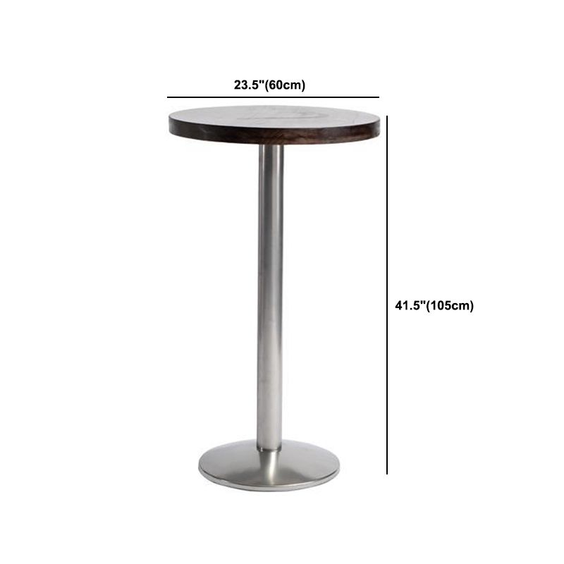 Modern Wood Pub Table Set 1/2/3 Pieces Round Counter Table Set