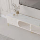 Soporte para TV Stone Media Console, soporte para TV con almacenamiento cerrado y cajones